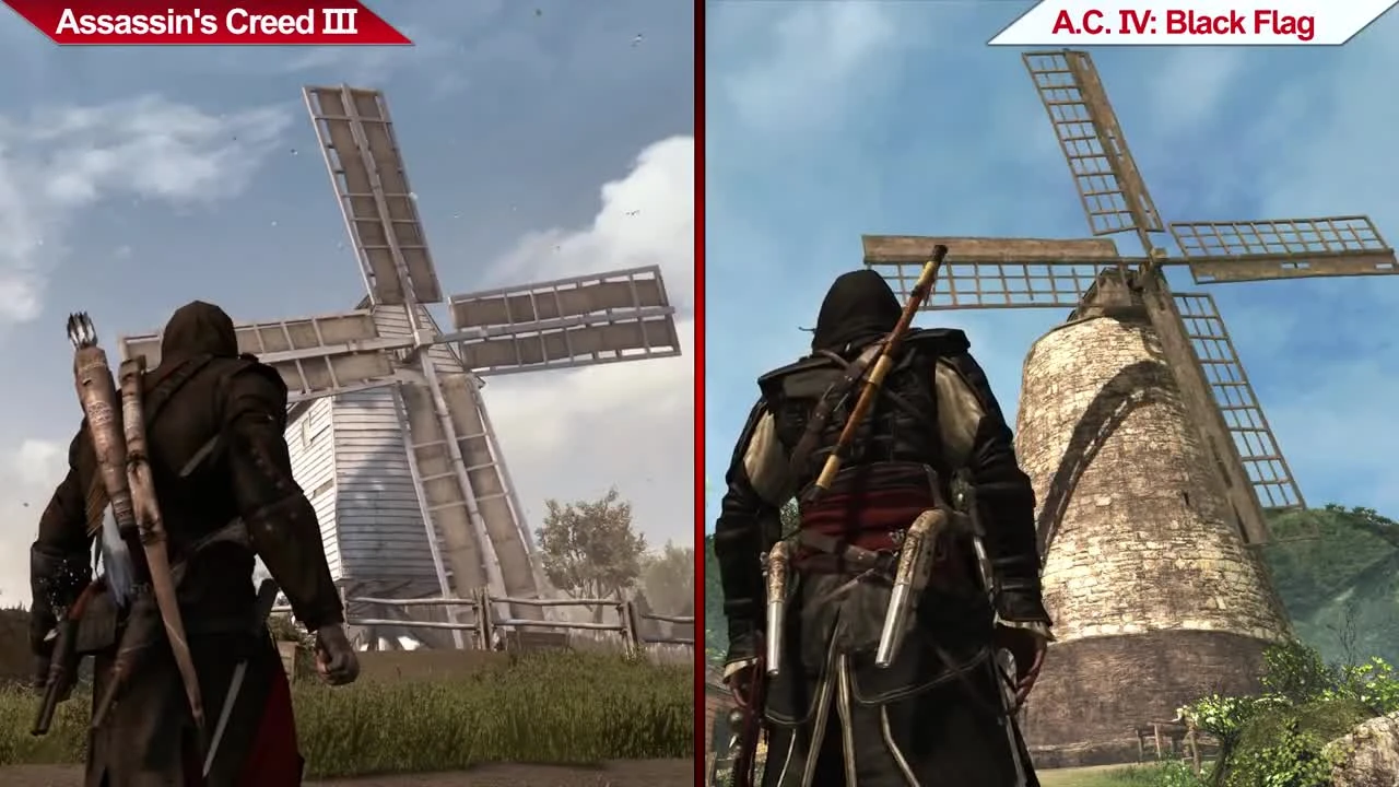 Сравнение | Assassin's Creed III (2012) vs. Assassin's Creed IV: Black Flag (2013) | УЛЬТРА
