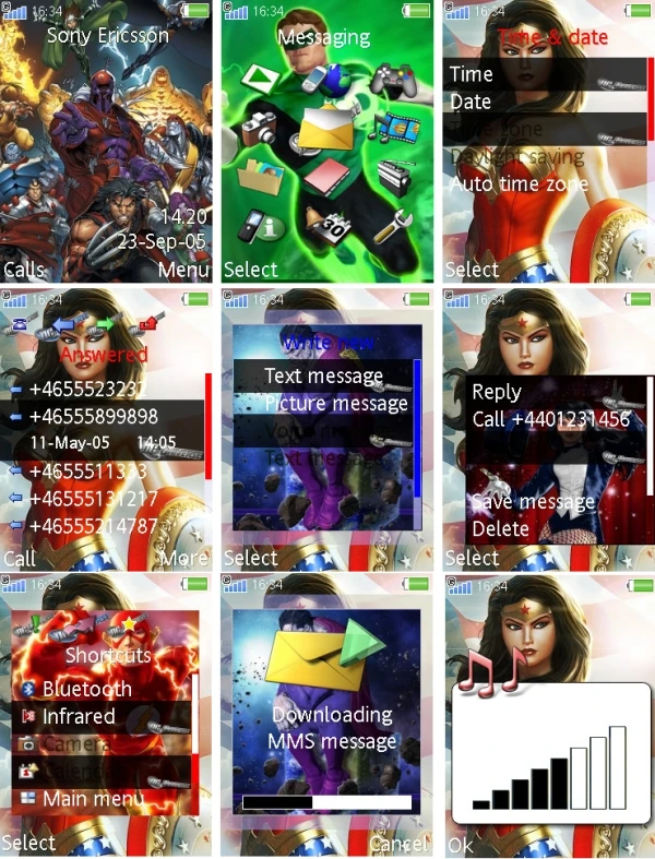 DC Univercse Online "Тема 240x320 SE"