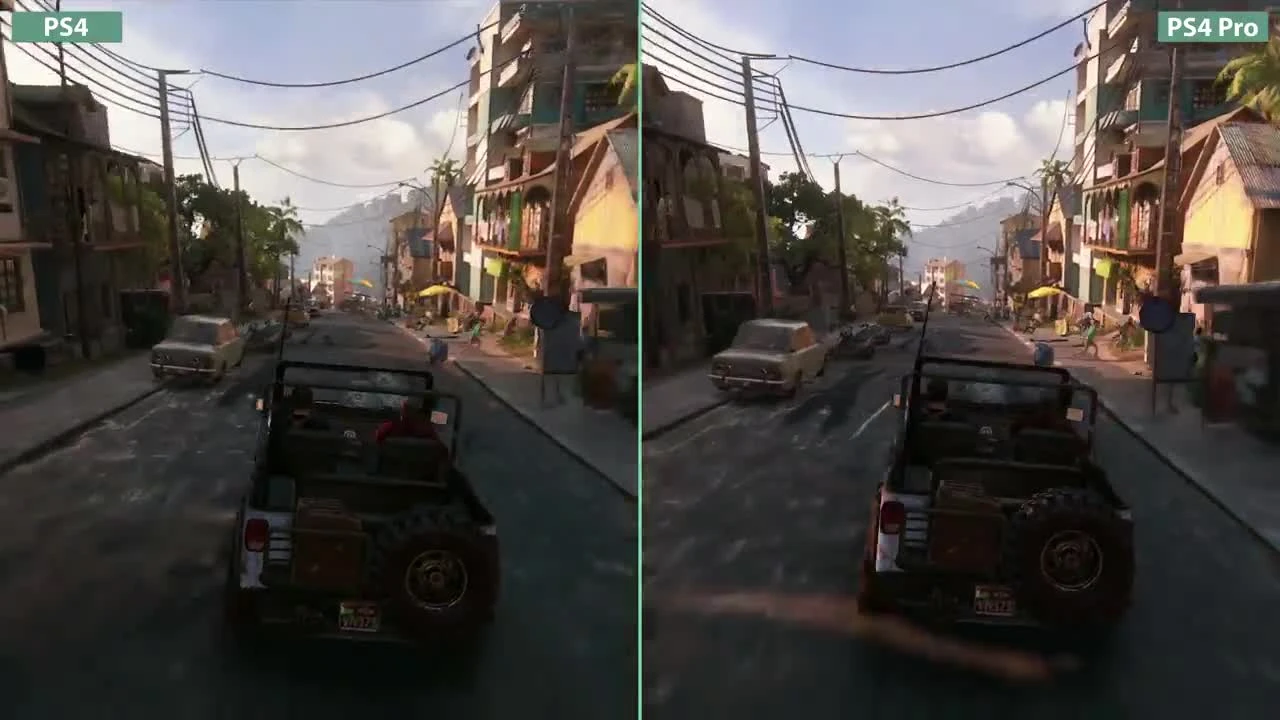 4K UHD - Uncharted 4 - PS4 vs. PS4 Pro 4K Mode Graphics Comparison