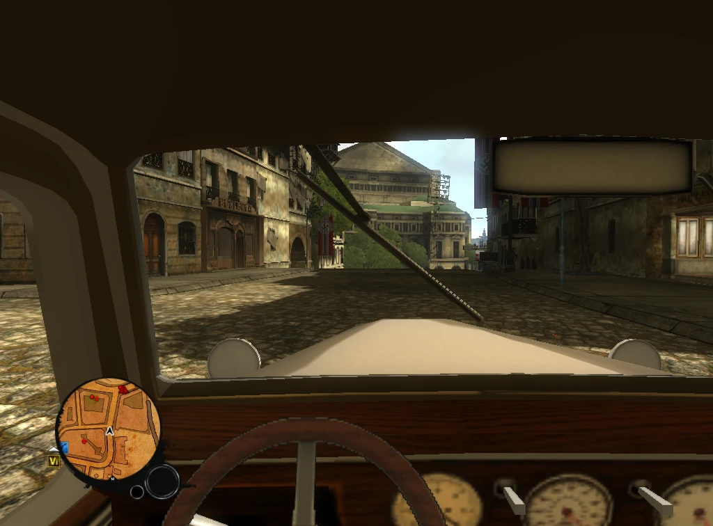 Saboteur "Вождение от первого лица"