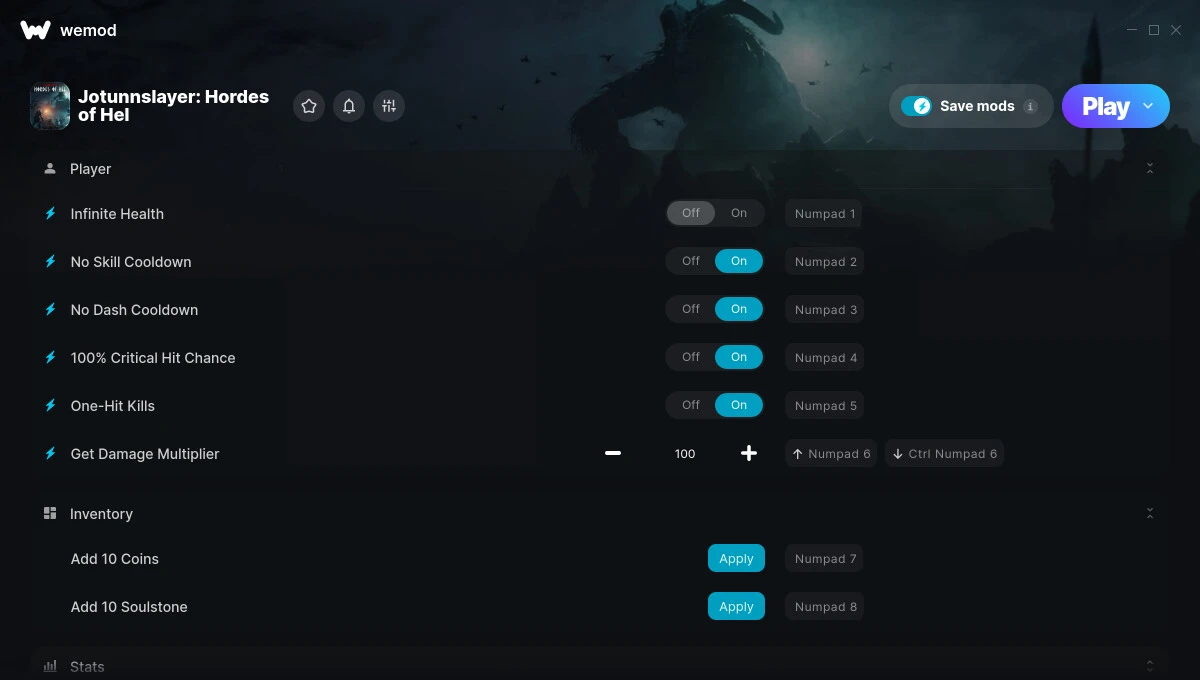 Jotunnslayer: Hordes of Hel "Трейнер +16" [UPD: 25.01.2025] {GreenHouse / WeMod}