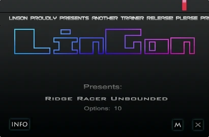 Ridge Racer Unbounded: Трейнер/Trainer (+10) [1.4] {LinGon}