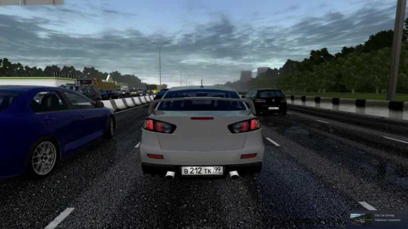 City Car Driving "Mitsubishi Lancer X для трафика (v1.5.9 - 1.5.9.2)"