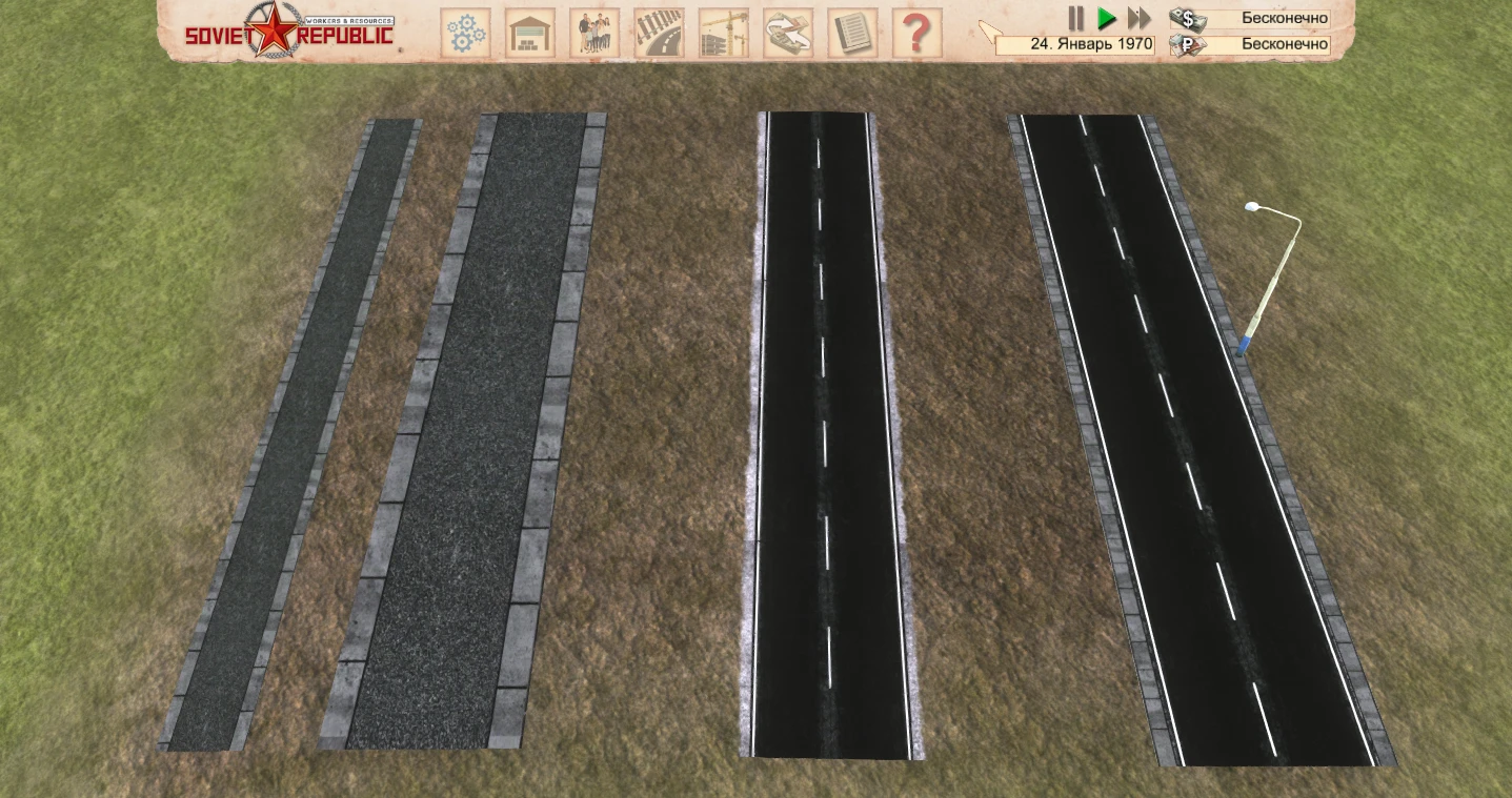 Workers & Resources: Soviet Republic "Road retexture"