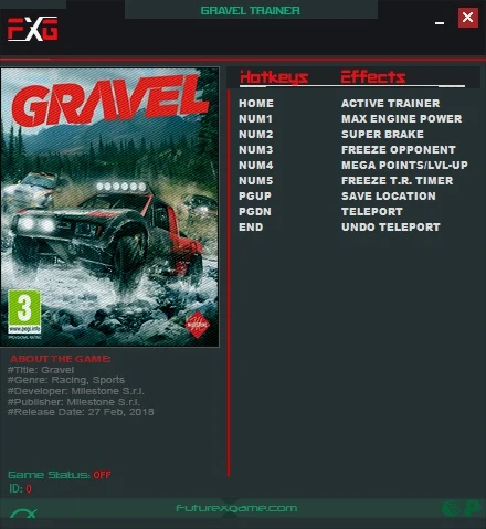 Gravel: Трейнер/Trainer (+6) [1.0] {FutureX}