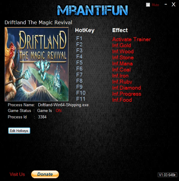 Driftland The Magic Revival: Трейнер/Trainer (+6) [1.0] {MrAntiFun}