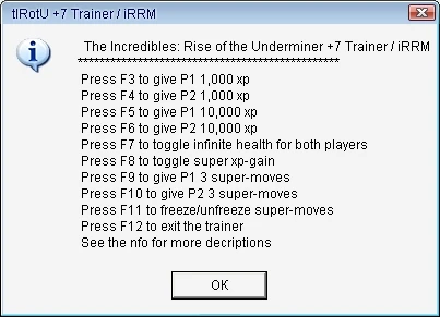 The Incredibles - Rise of the Underminer: Трейнер/Trainer (+7) [1.0] {aSiaN SouND eXPReSS}