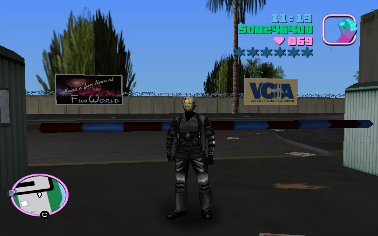 Grand Theft Auto: Vice City "Угон бронированного Хантера и танка с военной базы 1.2"