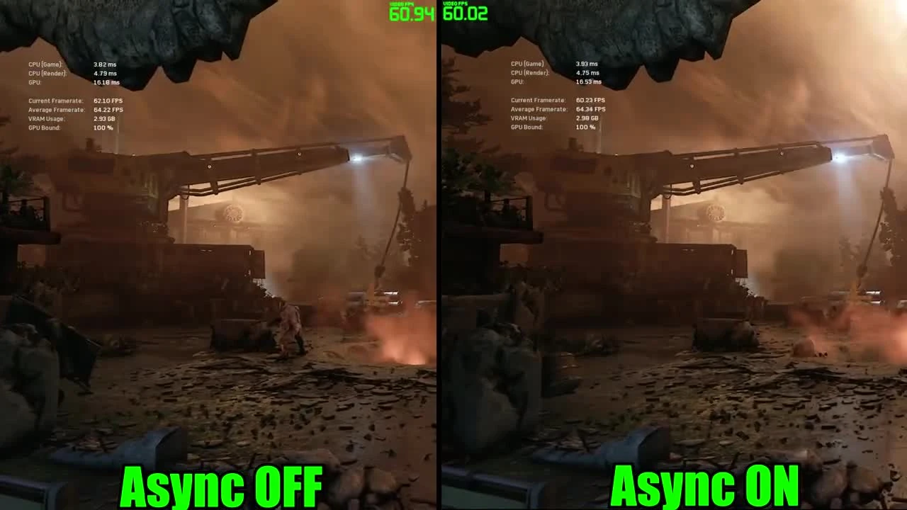 Gears Of War 4 GTX 1060 6GB OC | 1080p Ultra / Безумный & Асинхронный ON / OFF | Фреймрейт тест