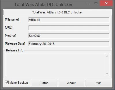 Total War: Attila: Unlocker DLC [1.0.0]