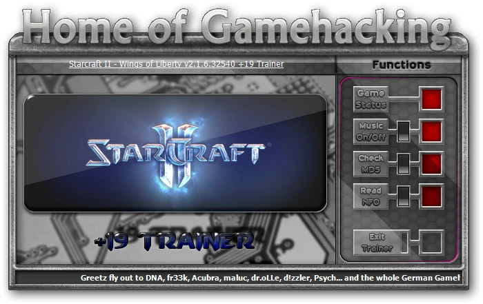 StarCraft 2: Wings of Liberty: Трейнер/Trainer (+19) [2.1.6.32540] {iNvIcTUs oRCuS / HoG}