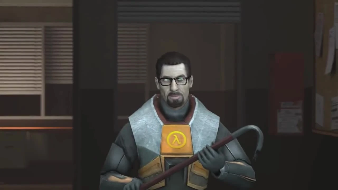 Гордон Фримен пишет картину