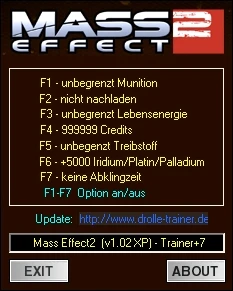 Mass Effect 2: Трейнер (+7) [1.2] {drolle}