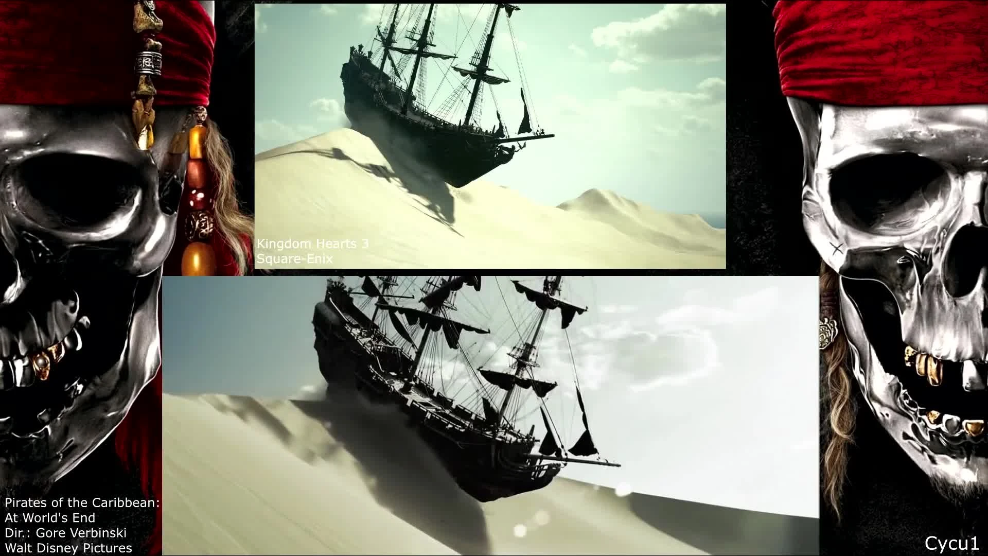 Kingdom Hearts 3 - "Пираты Карибского моря" в игре и фильме | Сравнение