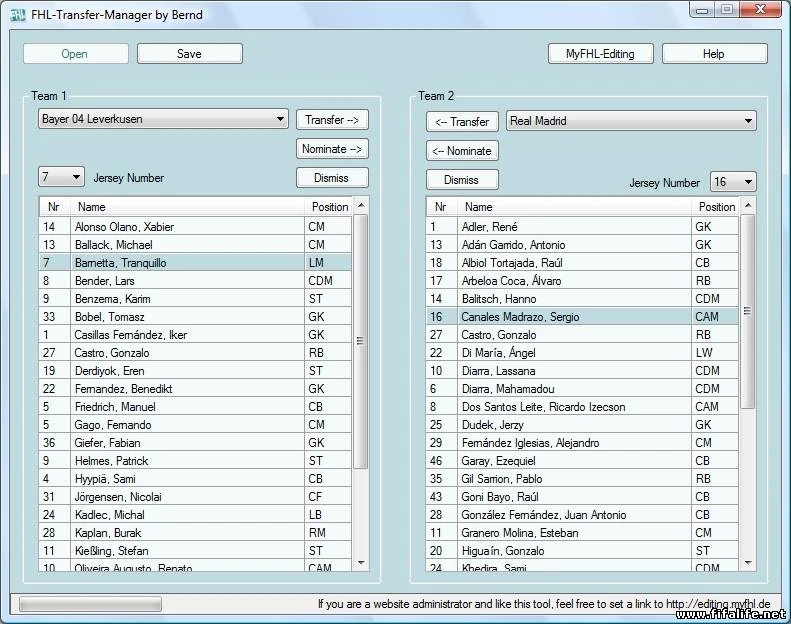 FIFA 12 "FHL-Transfer-Manager"