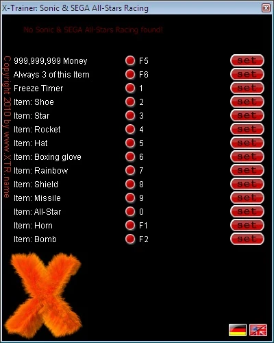 Sonic & SEGA All-Stars Racing: Трейнер (+14) [1.0]