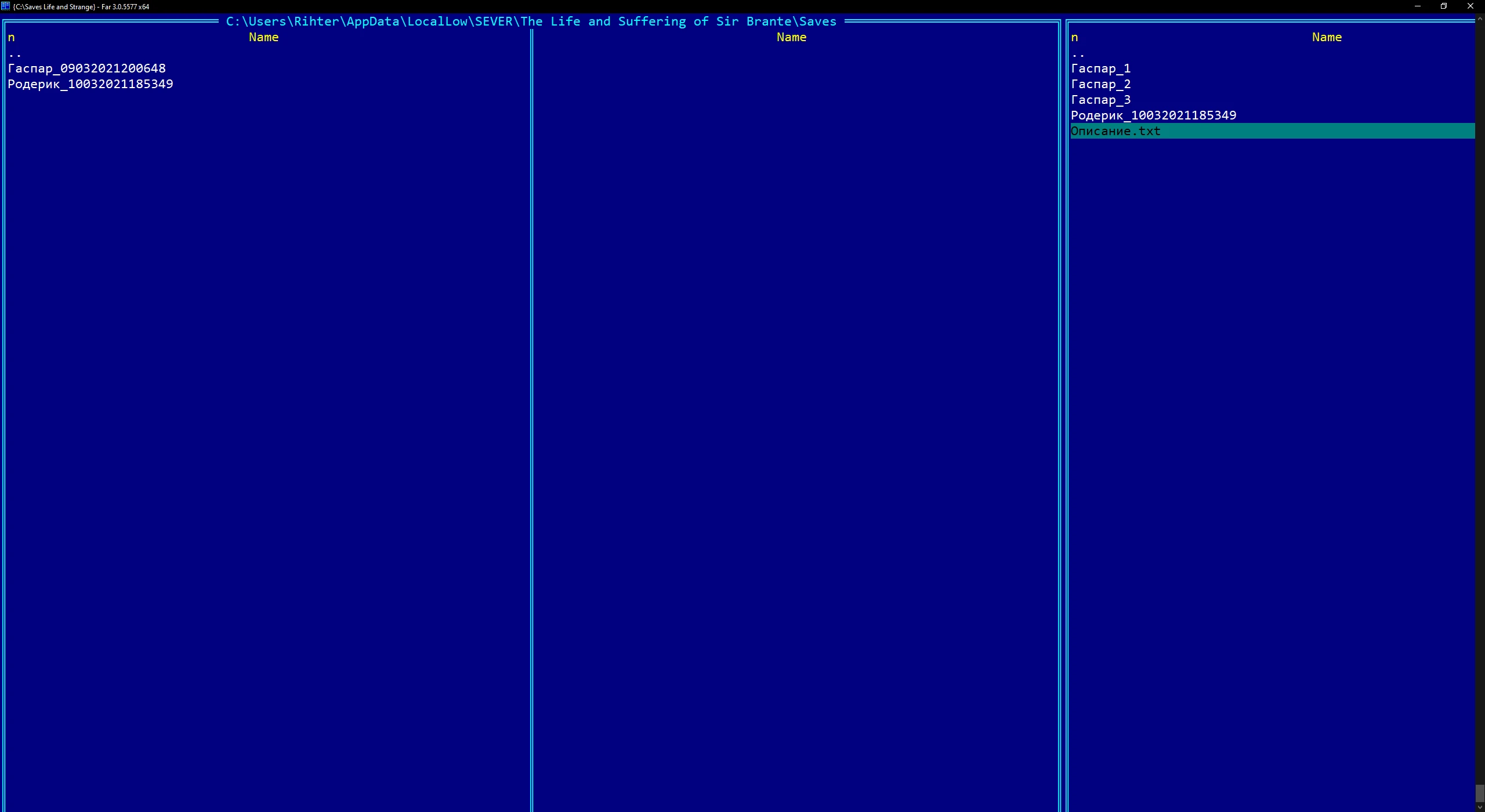 The Life and Suffering of Sir Brante: Совет (Бэкап сохранений)