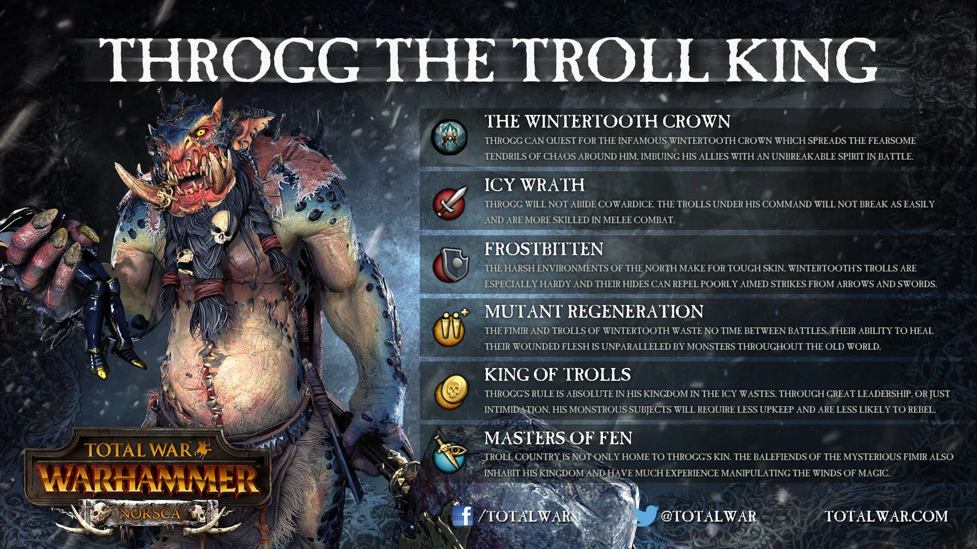 Total War: WARHAMMER - Скиллы Трогга Короля троллей