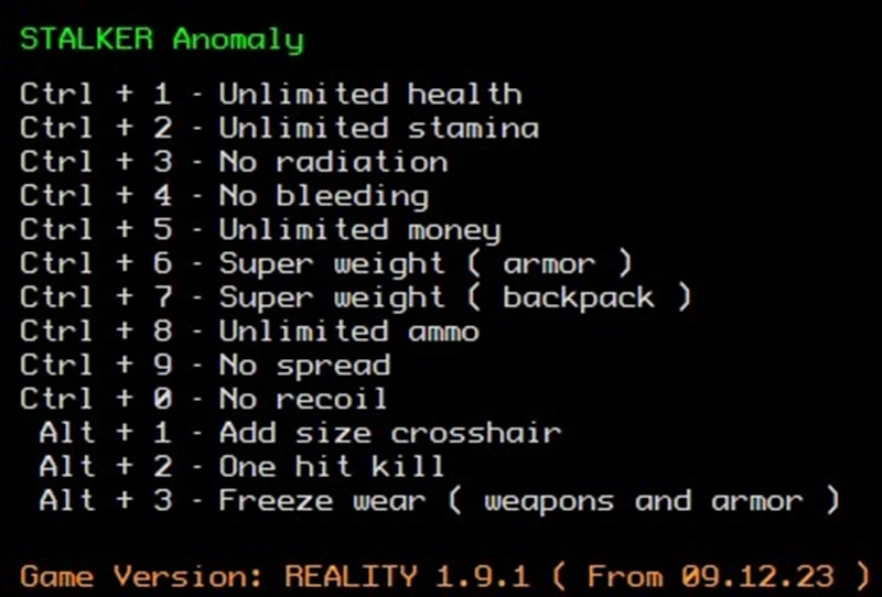 Stalker Reality "Трейнер +13" [1.9.1 From 09.12.23] {LIRW / GHL}