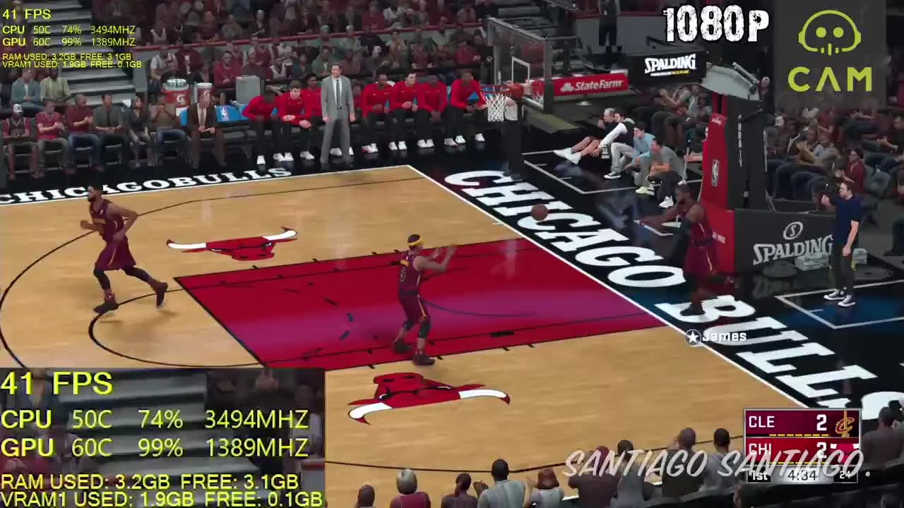 NBA 2K18 "Тест производительности GTX 750 ti - G4560"