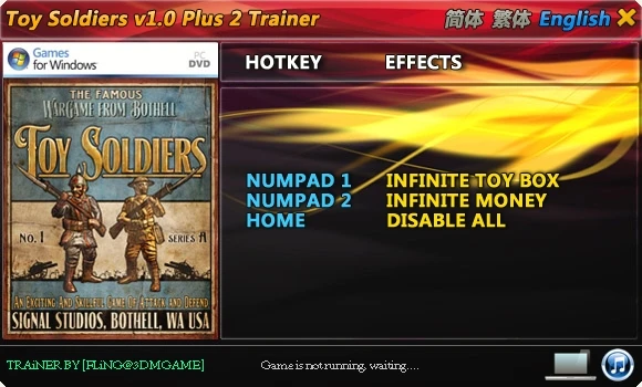 Toy Soldiers: Трейнер/Trainer (+2) [1.0] {FLiNG}