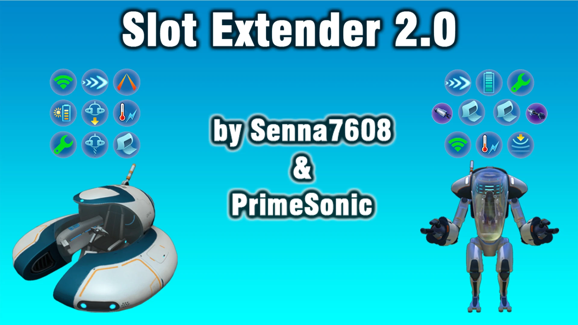 Subnautica "Slot Extender - Расширение Слотов для Краба, Мотылька"