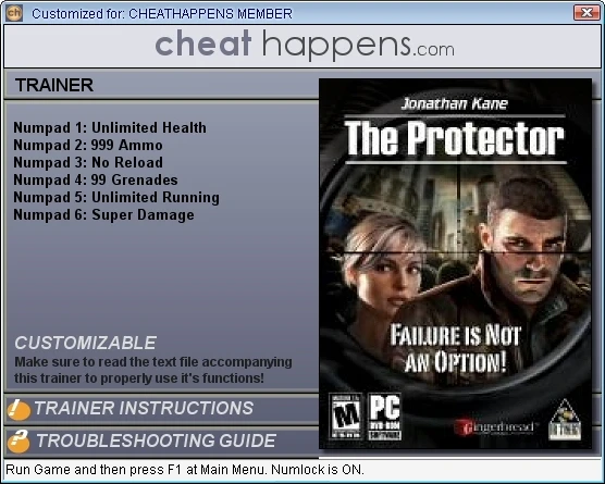 Jonathan Kane - The Protector: Трейнер (+6) [1.0] {CheatHappens}