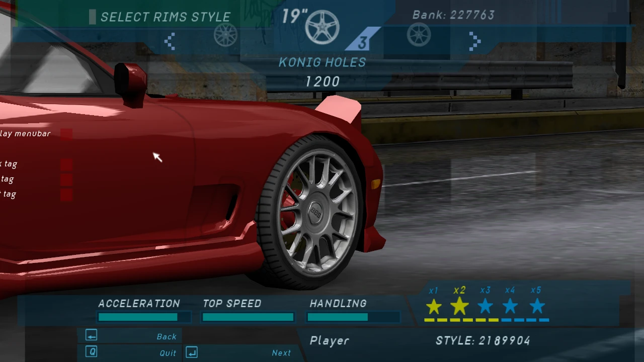 Need for Speed: Underground "NFSU Rims Pack"