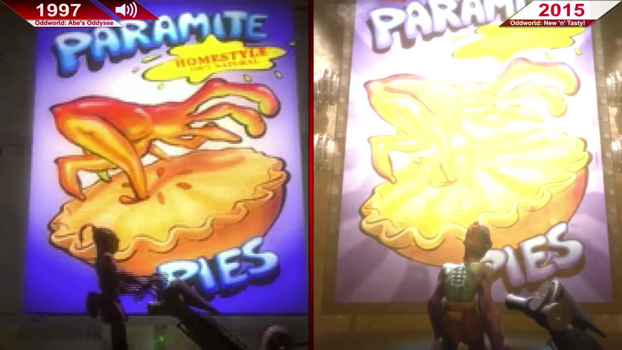 Сравнение | Oddworld: Abe's Oddysee (1997) vs. Oddworld: New 'n' Tasty! (2015) | PC