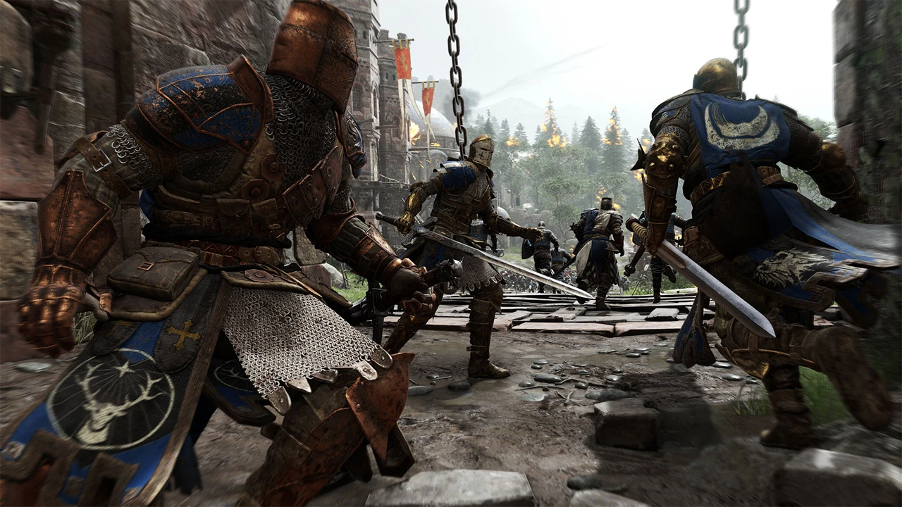 Механика For Honor позволяет успешно сражаться сразу против нескольких противников