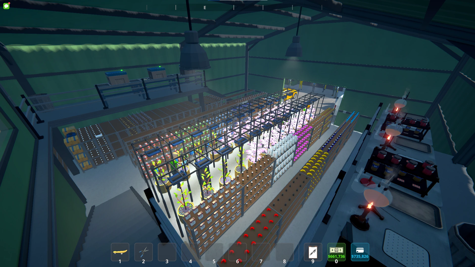 Schedule I "Сохранение 0.3 - куча денег, обустроенный склад, всё открыто"