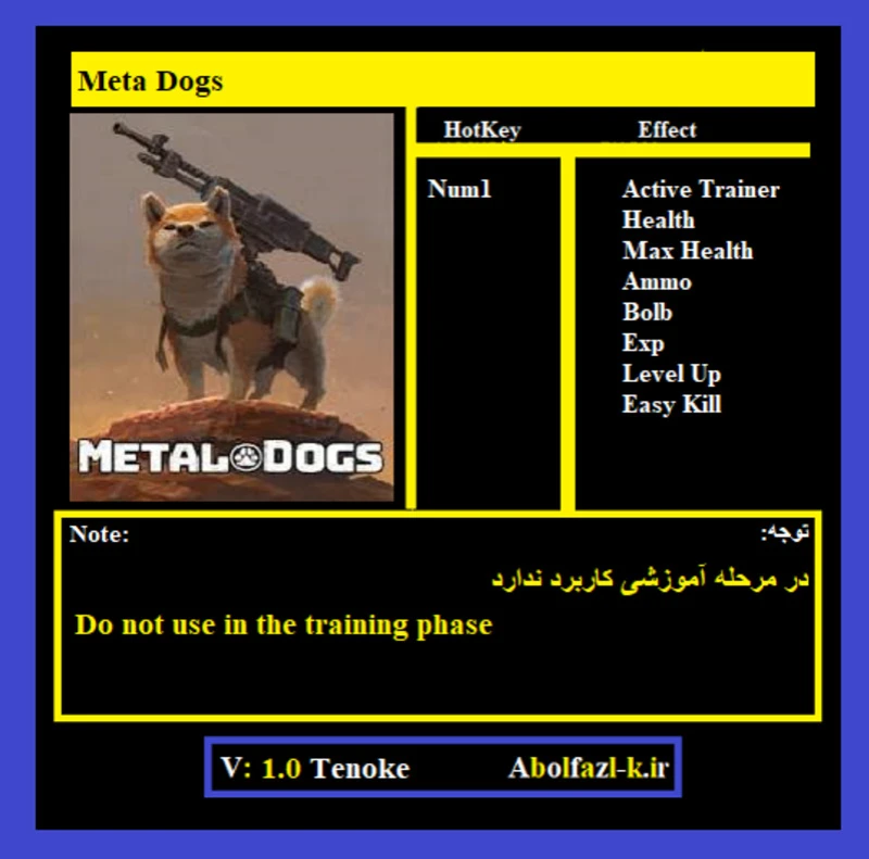 Metal Dogs "Трейнер +7" [1.0 Fixed] {Abolfazl-k}
