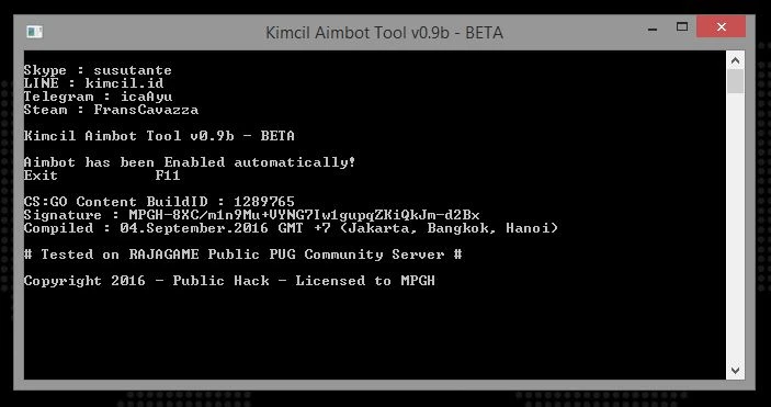 Counter-Strike: Global Offensive: Чит-Мод/Cheat-Mode (Для одиночной игры с ботами) [CSGO Kimcil Aimbot Tool v1.4]