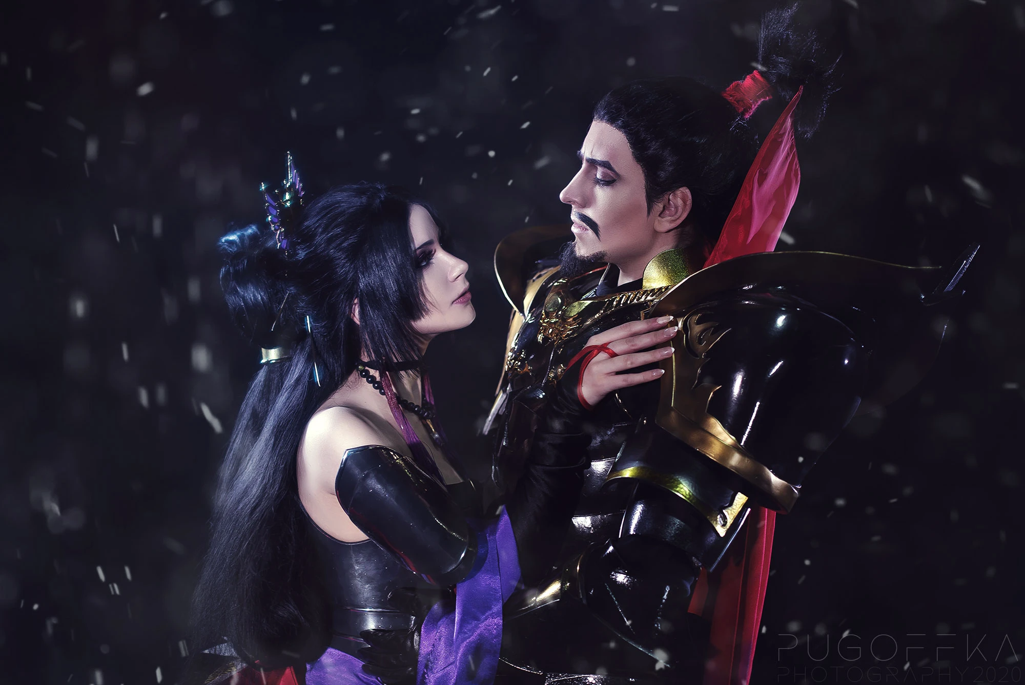 Косплей Леди Нохиме и Ода Нобунага из Samurai Warriors 4