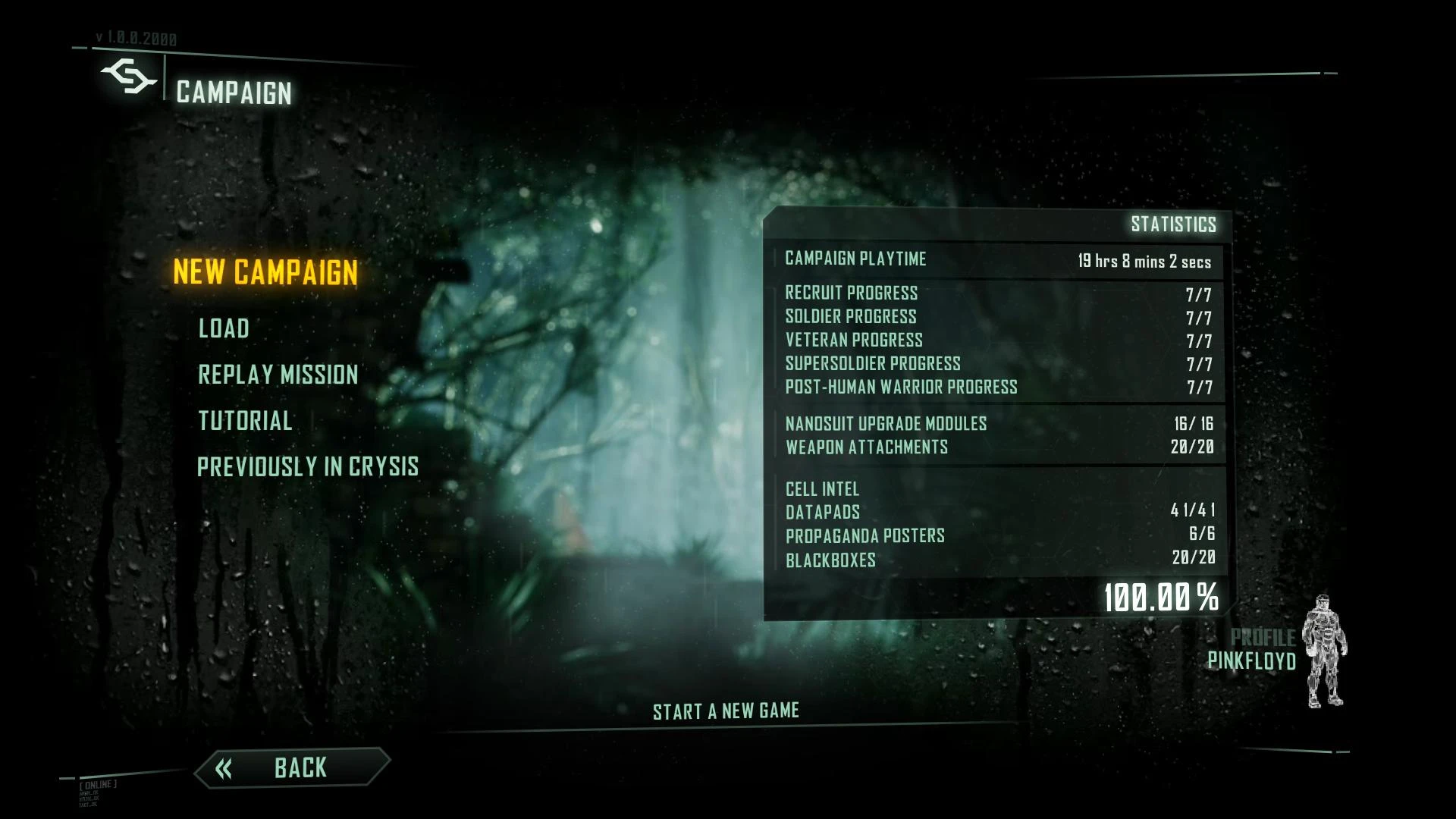Crysis 3: Savegame/Сохранение 100% (Все собрано, все модули, пройдено на макс сложности) [PerfectFloyd]