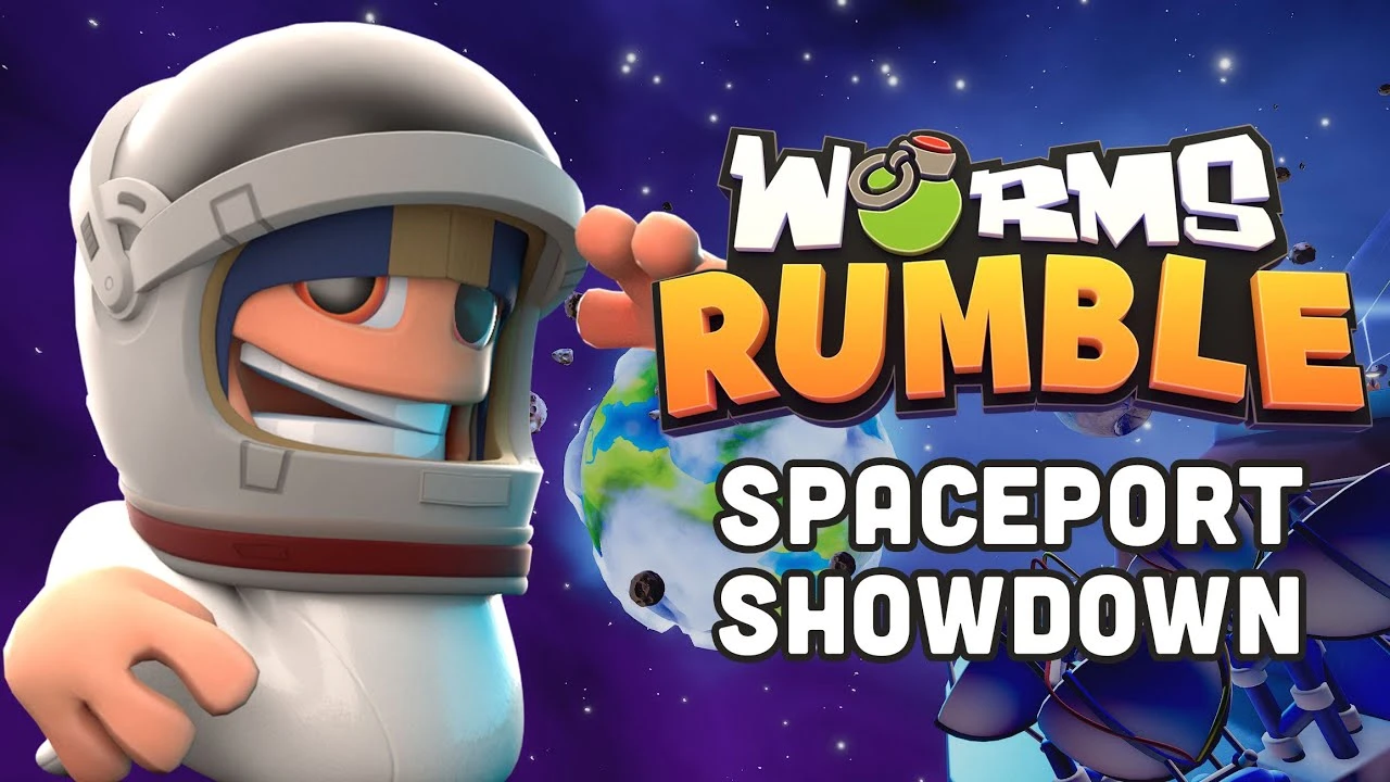 Worms Rumble стала доступна для Xbox Series, Xbox One, Switch и Epic Games Store вместе с обновлением Spaceport Showdown