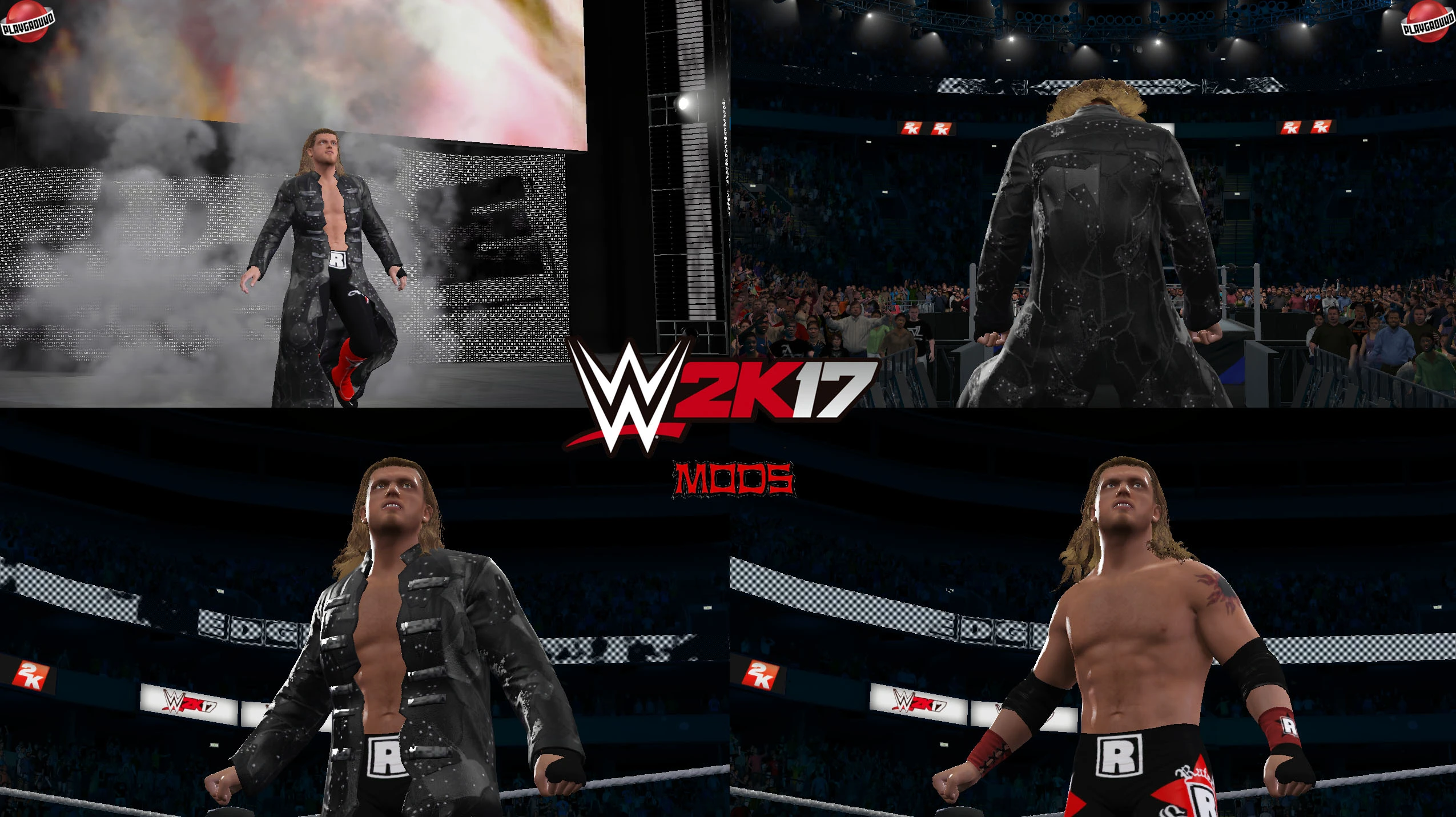 WWE 2K17 "Edge Red 2006 Наряд (Лицевая анимация) WWE 2K19 Порт мод
