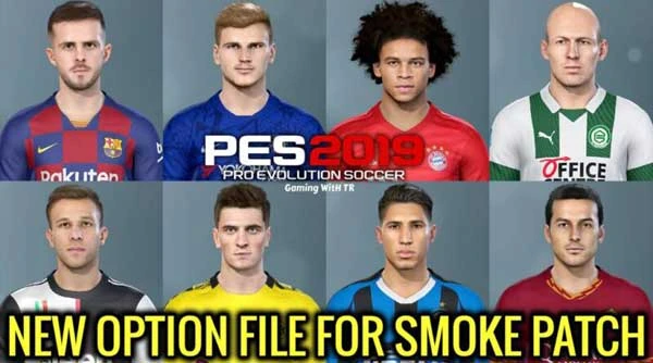 PES 2019 "Новый файл опций для Smoke патча"