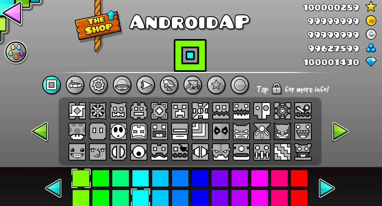 Geometry Dash: Сохранение/SaveGame (Всё открыто) [2.1.12]