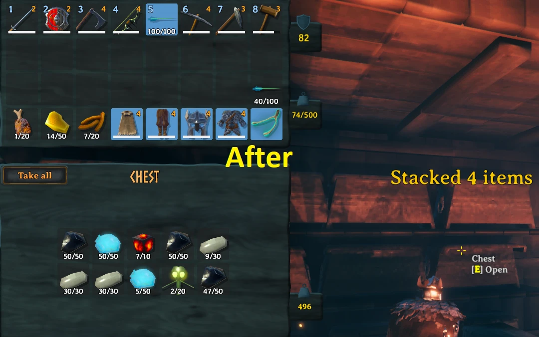 Valheim "Легкая и быстрая сортировка"