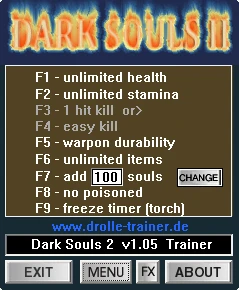 Dark Souls 2: Трейнер/Trainer (+9) [1.6] {dR.oLLe]