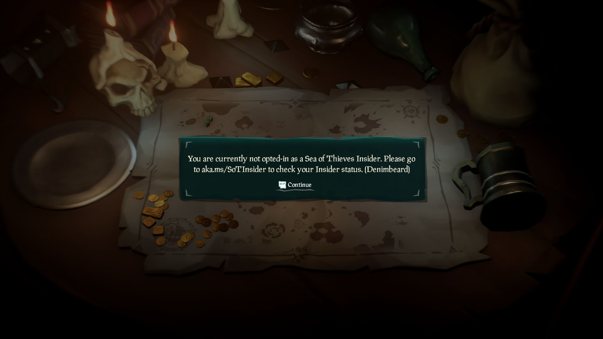 Как решить проблему при входе в игру denimbeard