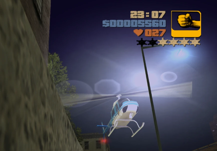 Grand Theft Auto 3 "Вертолет из Max Payne"