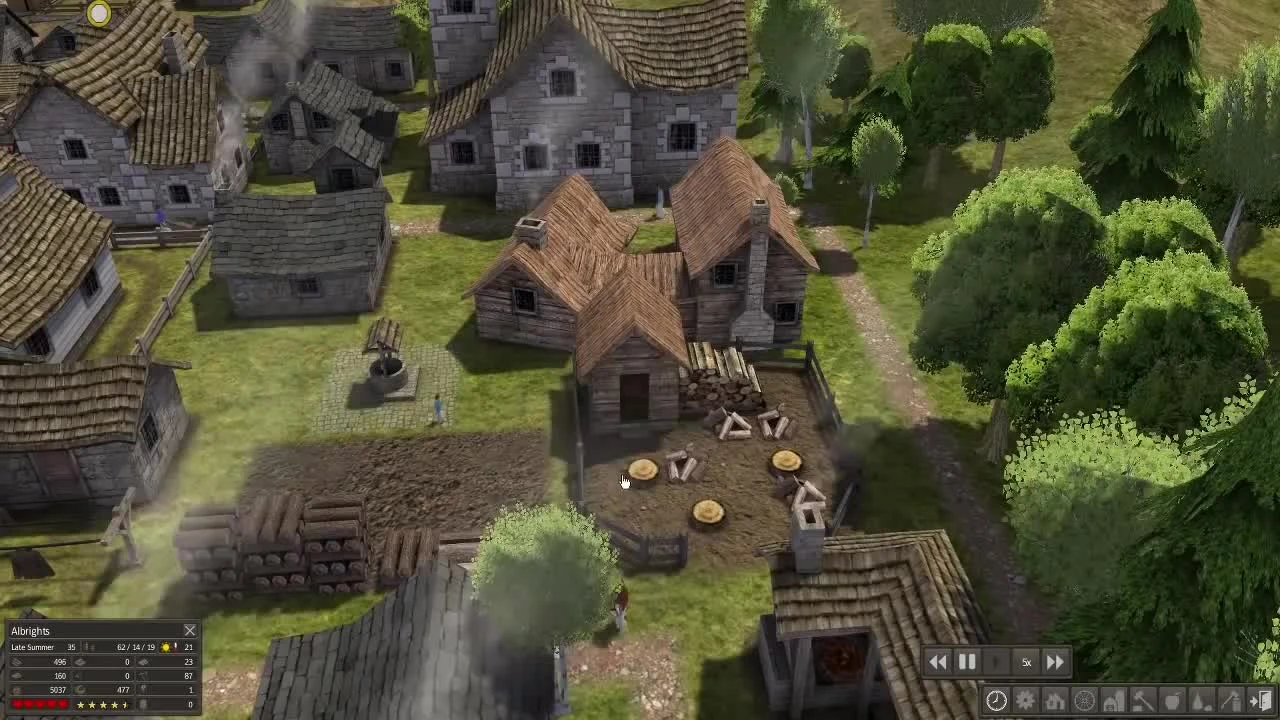 Выживание в Banished 24ч - Тиф и пожары!