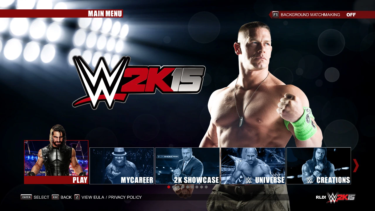 WWE2K15 "New Menu mod"