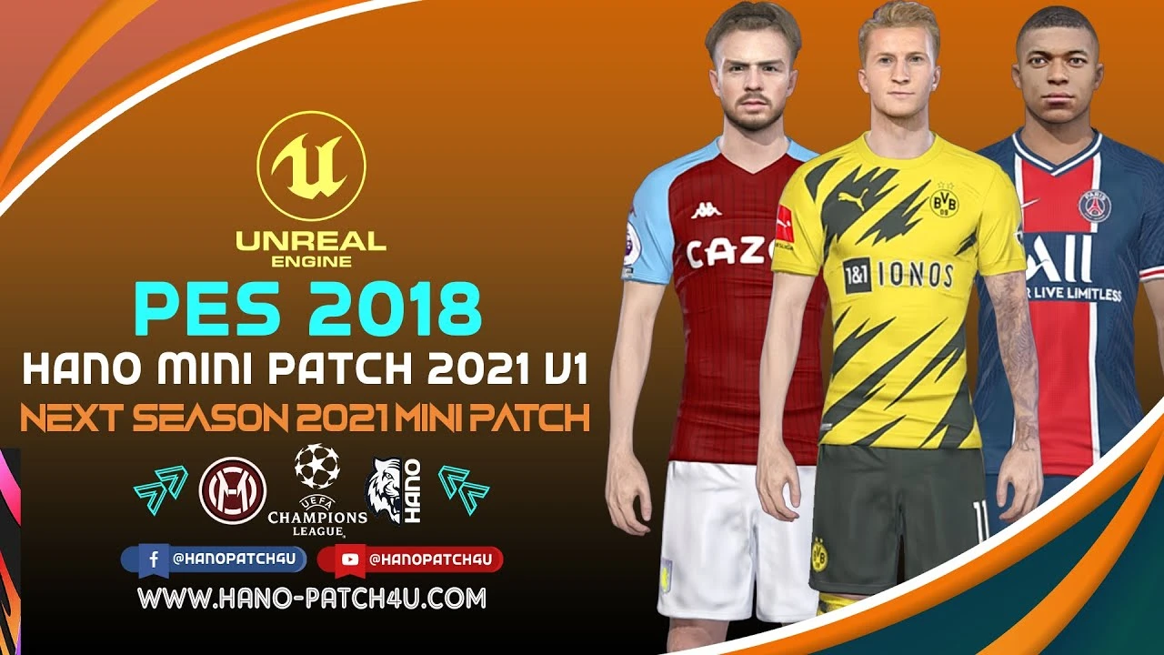 PES 2018 "Hano Mini Patch v1 Сезон 2020-2021"