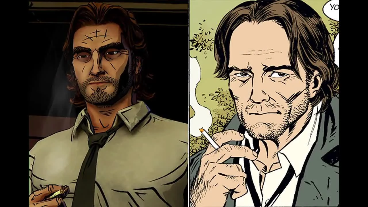 Как выглядят персонажи игры The Wolf Among Us в оригинальном комиксе