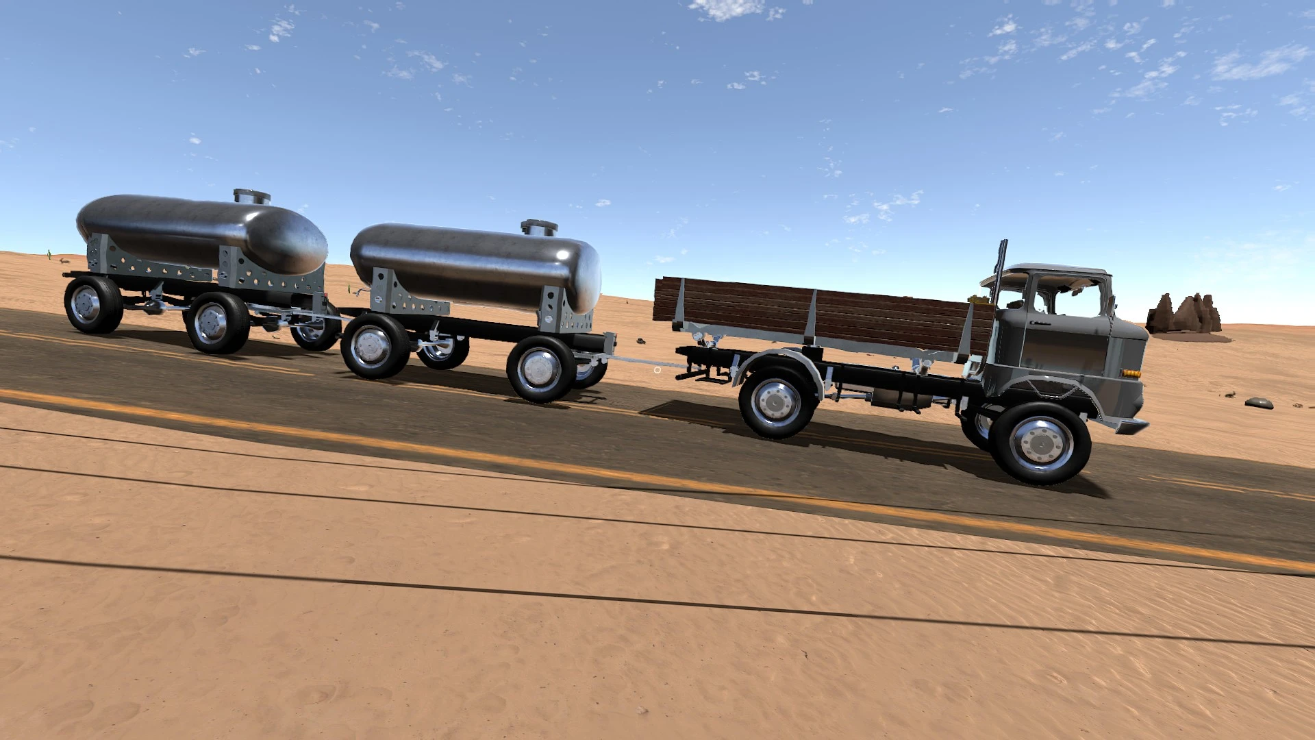 The Long Drive "Сохранение - мощный грузовик с двумя цистернами"