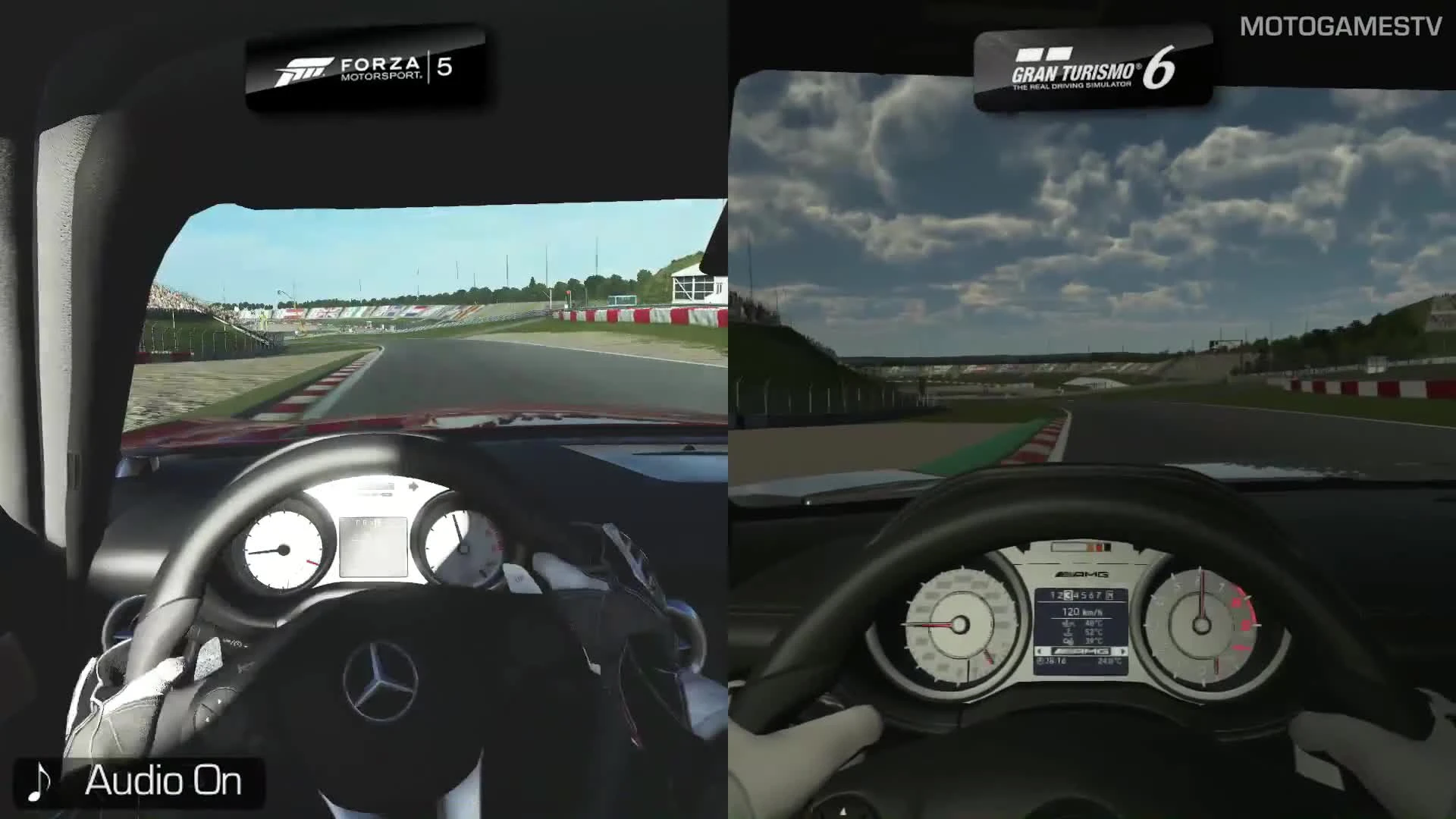 Forza Motorsport 5 vs Gran Turismo 6 "Mercedes SLS AMG на Nurburgring GP"