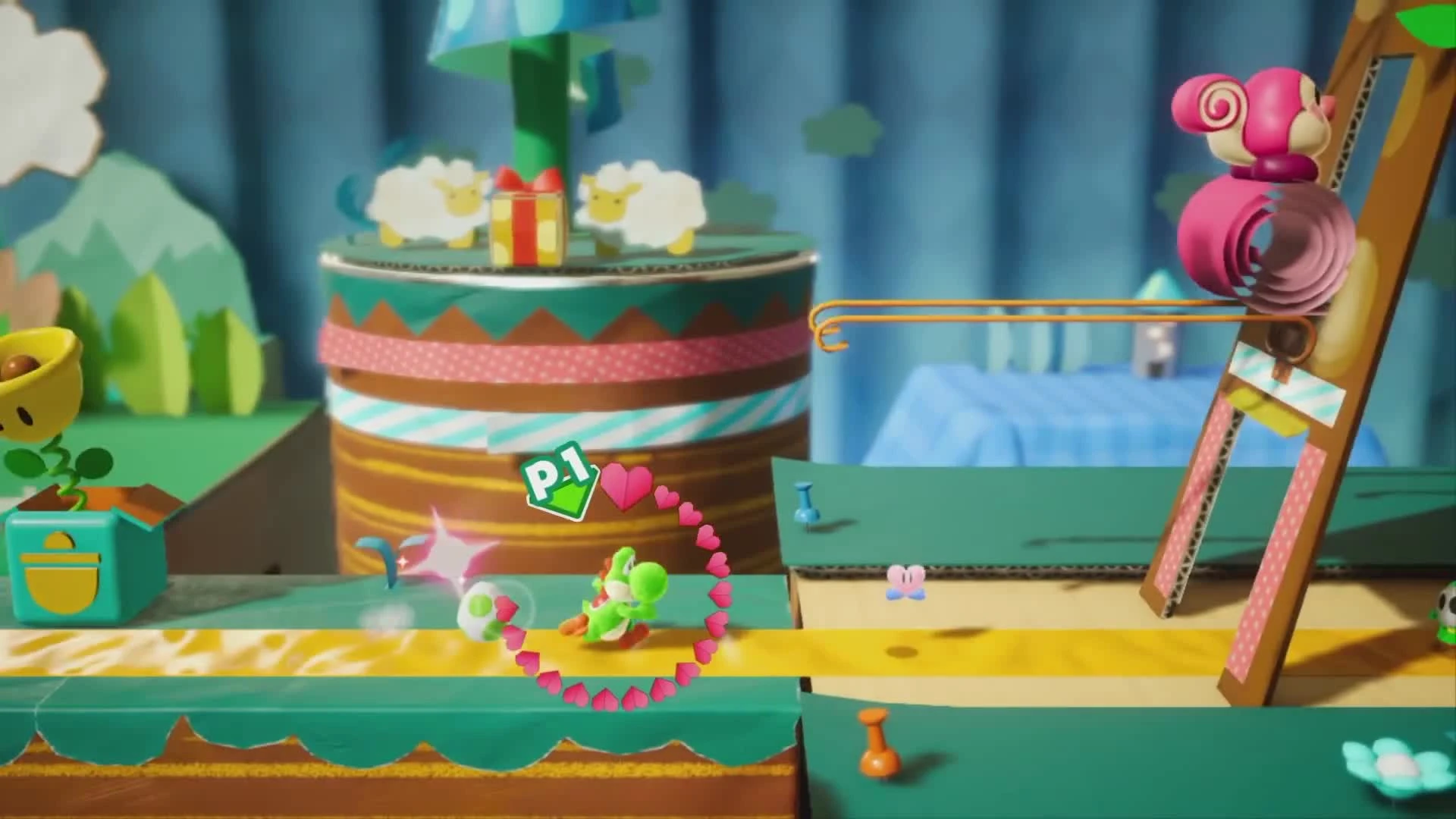 Геймплей Yoshi's Crafted World